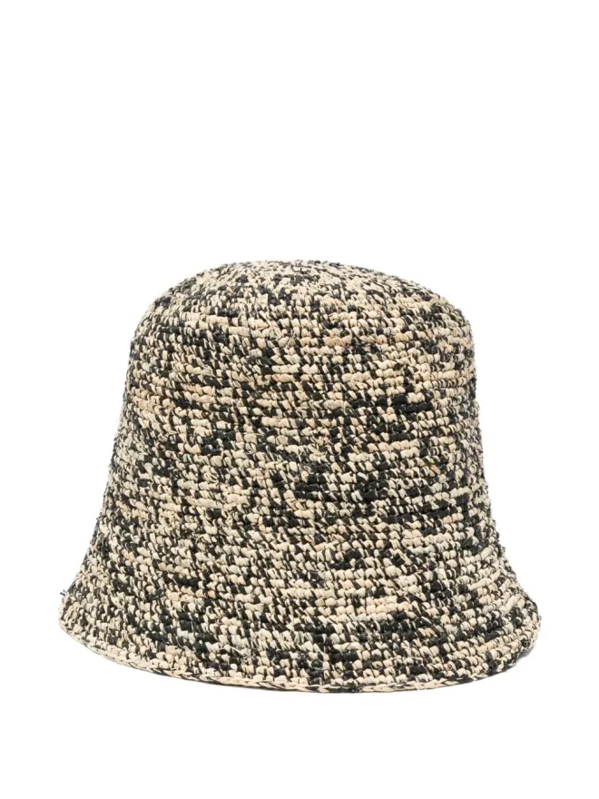 IBELIV IBELIV Tiga raffia bucket hat - Neutralsの商品画像