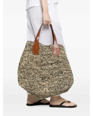 IBELIV Rio raffia handle tote bag - Neutrals - サムネイル2