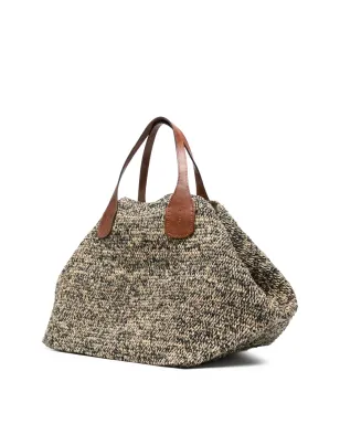 IBELIV Rio raffia handle tote bag - Neutrals - サムネイル3