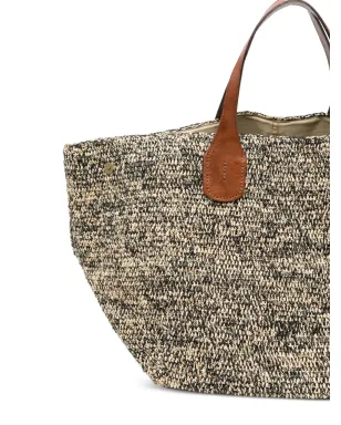 IBELIV Rio raffia handle tote bag - Neutrals - サムネイル4