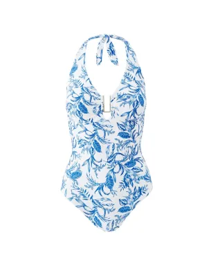 Melissa Odabash ホルターネック花柄水着 - White - サムネイル1