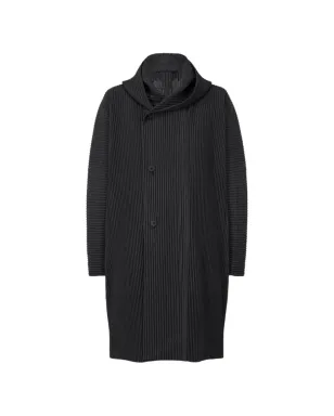 Issey Miyake プリーツボタンコート - サムネイル1