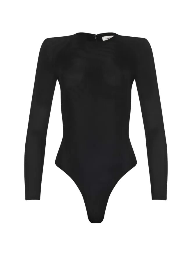 L'AGENCE L'Agence トリスタ ロングスリーブ ボディスーツ - ブラックの商品画像