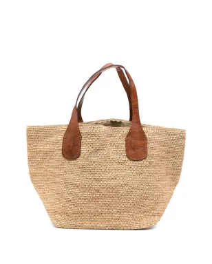 IBELIV Tokyo II raffia handle tote bag - Neutrals - サムネイル1