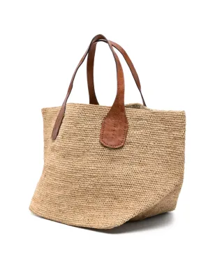 IBELIV Tokyo II raffia handle tote bag - Neutrals - サムネイル3
