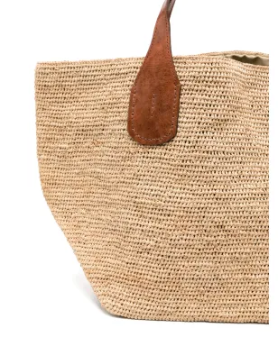 IBELIV Tokyo II raffia handle tote bag - Neutrals - サムネイル4