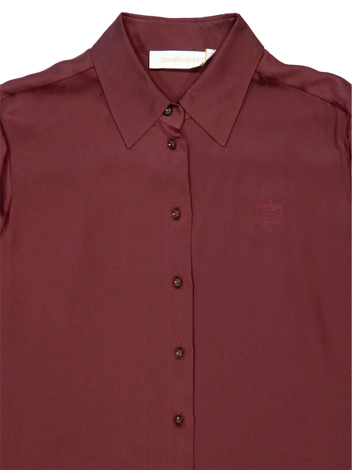 ZIMMERMANN Luna embroidered-detail buttoned shirt - 画像3