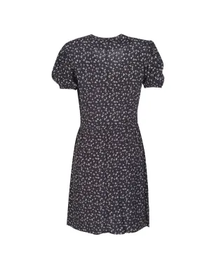 MAR DE MARGARITAS Athena floral v-neck dress - Black - サムネイル2