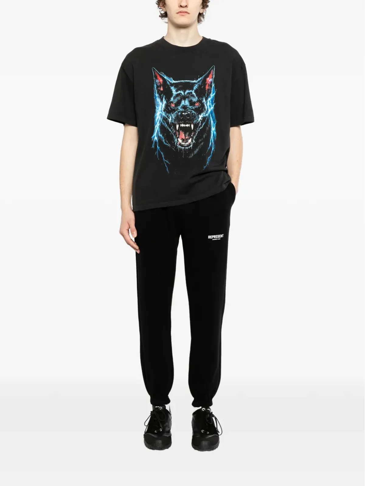 Melt 犬のグラフィックTシャツ - 画像2