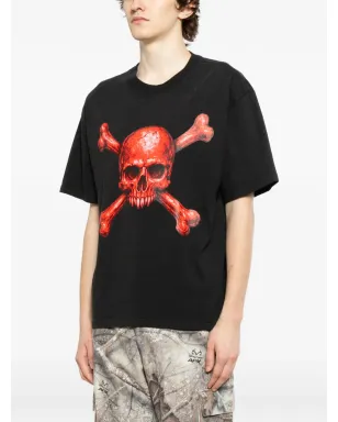 Melt スカルボーンプリントTシャツ - サムネイル3