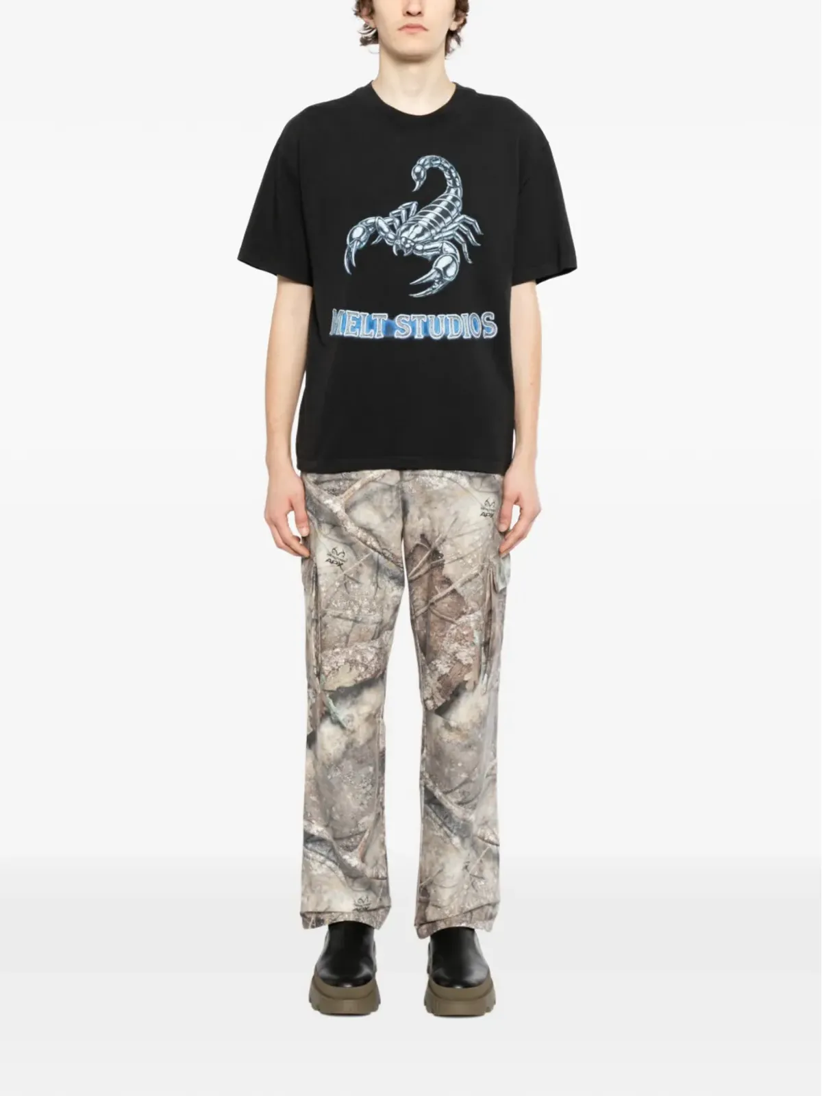 Melt サソリ柄プリントTシャツ - 画像2