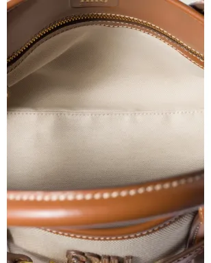 Miu Miu アヴァンチュア キャンバスとレザー バッグ - Neutrals - サムネイル4