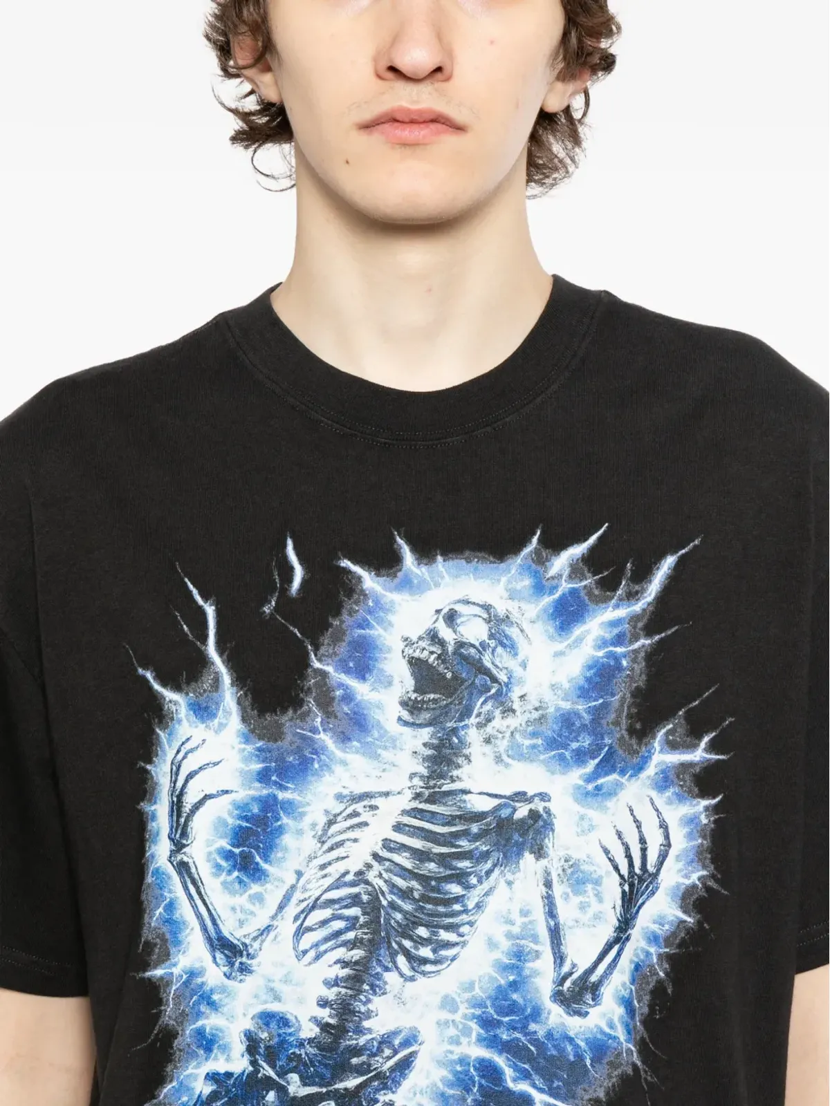 Melt スケルトンプリントTシャツ - 画像5