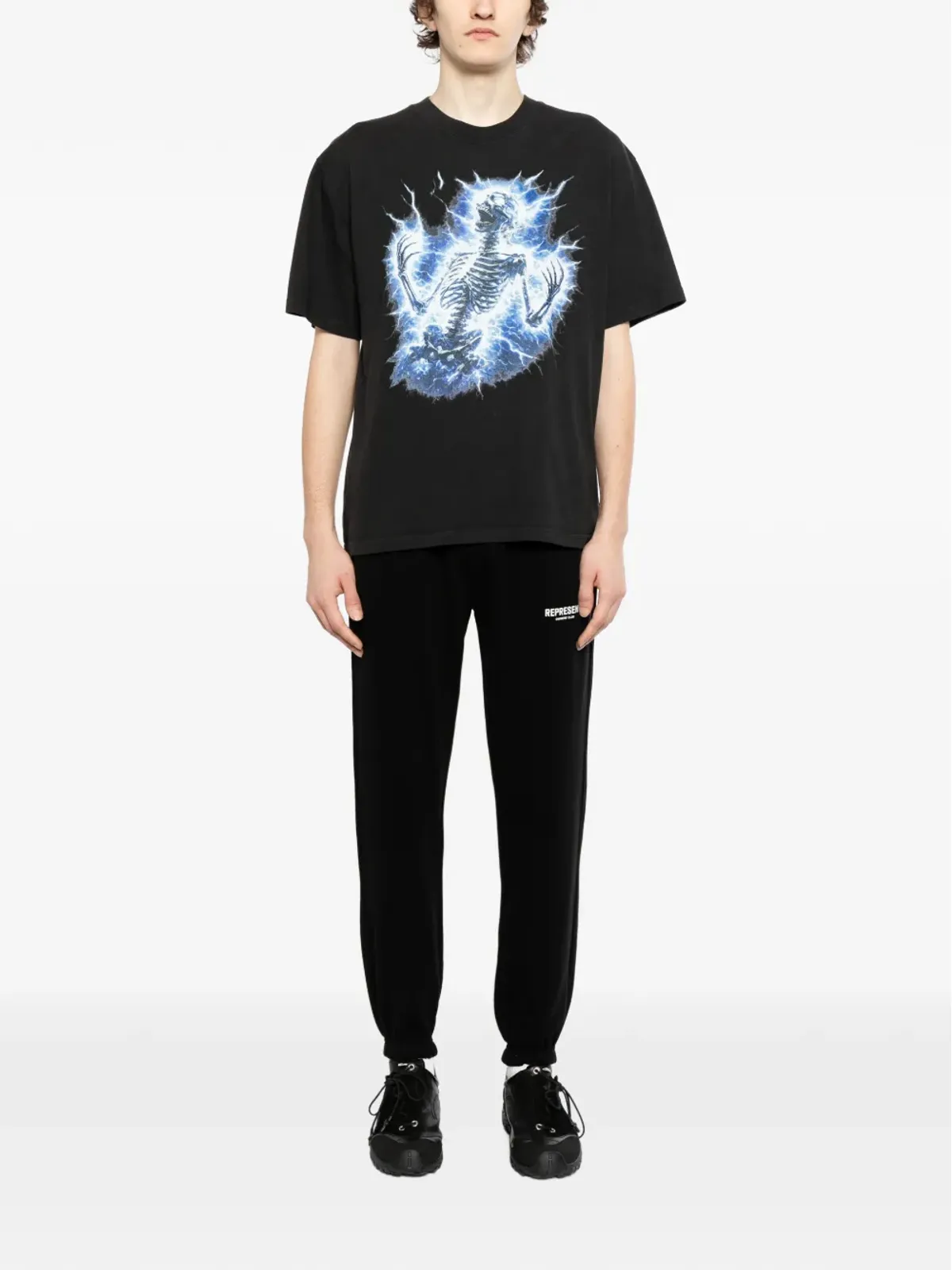 Melt スケルトンプリントTシャツ - 画像2