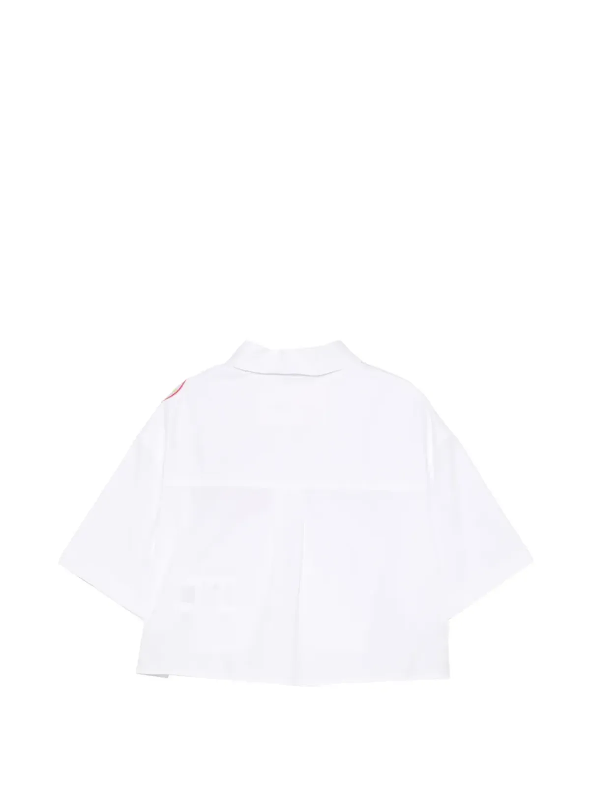 Simonetta 花のアップリケシャツ - White - 画像2