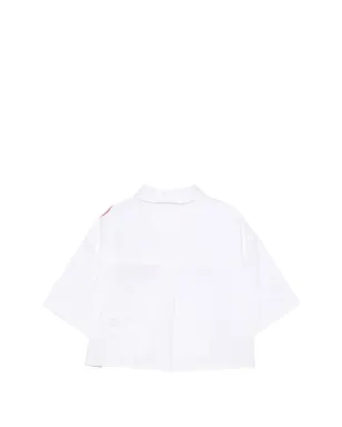 Simonetta 花のアップリケシャツ - White - サムネイル2
