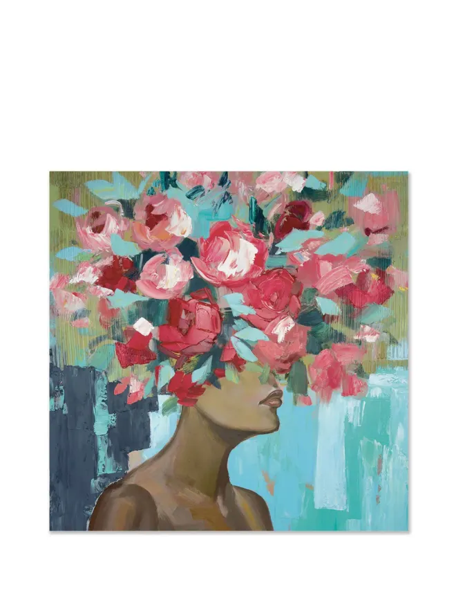 AGAVE QUADRI AGAVE QUADRI Avril 絵画（木製フレーム付き）- ブルーの商品画像