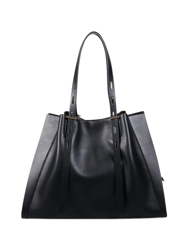 MINOBOSSI MINOBOSSI Paulina レザーショルダーバッグ - ブラックの商品画像
