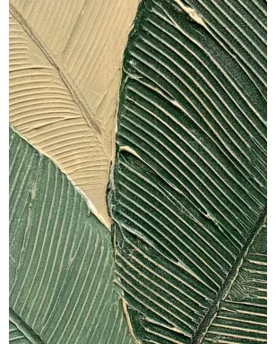 AGAVE QUADRI Calathea絵画 木製フレーム付き - グリーン - サムネイル2