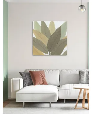 AGAVE QUADRI Calathea絵画 木製フレーム付き - グリーン - サムネイル3
