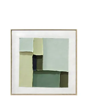 AGAVE QUADRI Sylva 木製フレーム入り絵画 - グリーン - サムネイル1