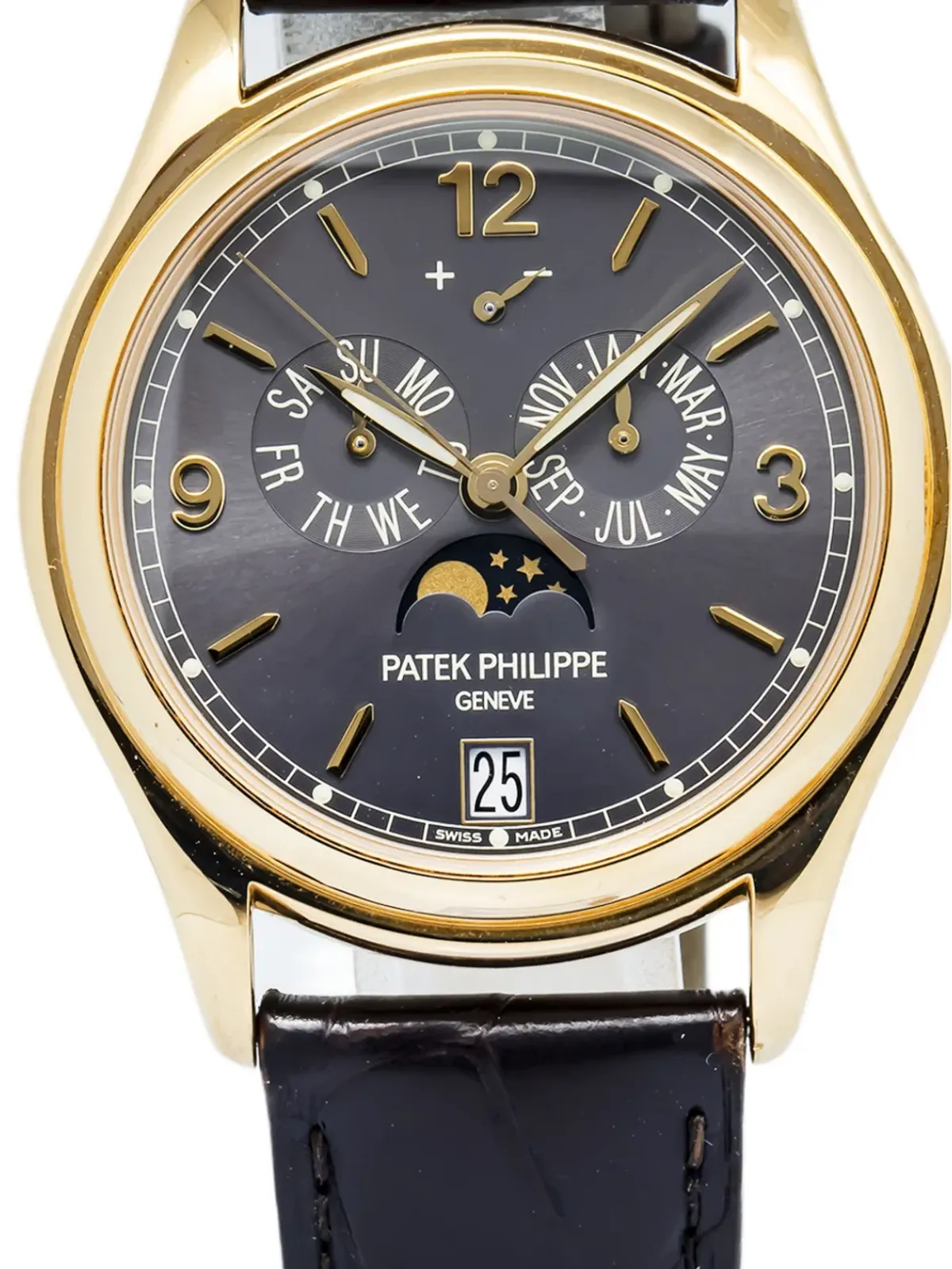Patek Philippe Pre-Owned アニュアルカレンダー ウォッチ グレー - 画像2