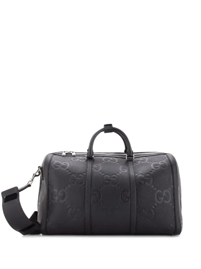 Gucci Pre-Owned Gucci Pre-Owned ダッフルバッグ GGエンボス カーフレザー ブラックの商品画像