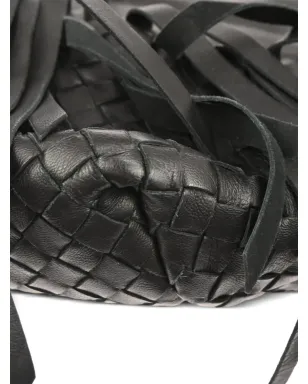 Bottega Veneta Pre-Owned 2010s Intrecciato fringe tote bag - Black - サムネイル3