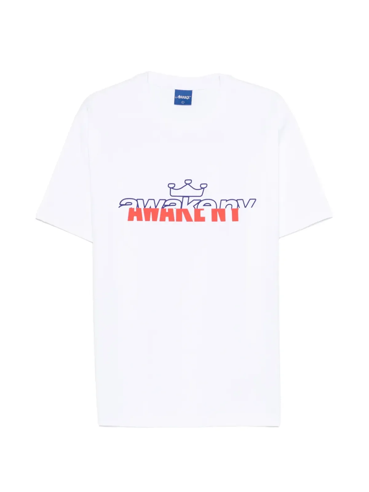 Awake NY Headcrack Champs ロゴ Tシャツ ホワイト - 画像1
