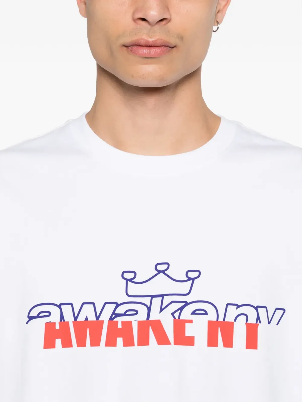 Awake NY Headcrack Champs ロゴ Tシャツ ホワイト - 画像5