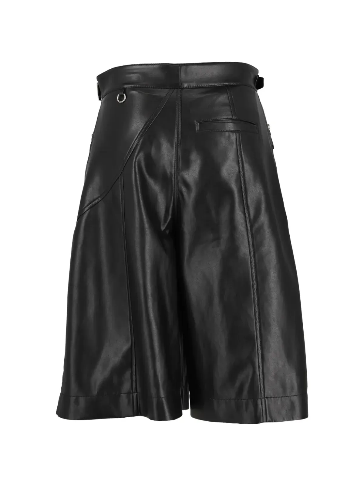 Ermanno Scervino Vintage パイプドレザートップ ブラック - 画像2