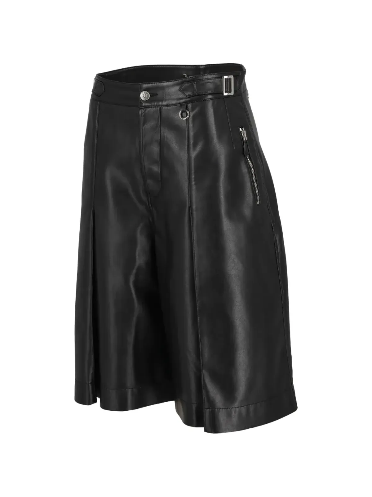 Ermanno Scervino Vintage パイプドレザートップ ブラック - 画像3