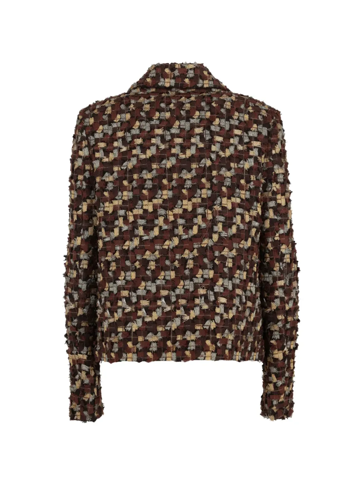 Ermanno Scervino Vintage マルチカラーほつれ加工ジャケット - 画像2