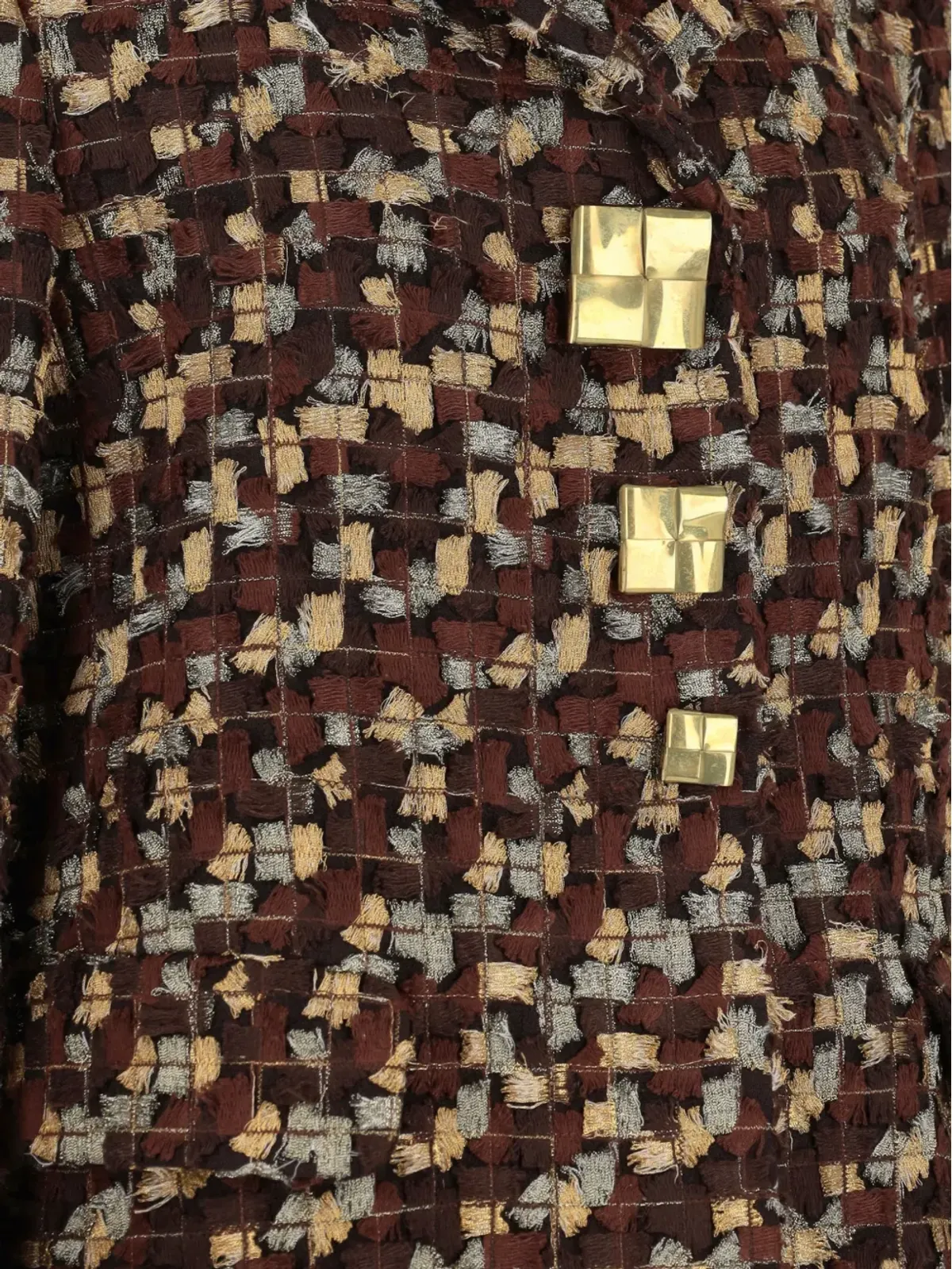 Ermanno Scervino Vintage マルチカラーほつれ加工ジャケット - 画像3