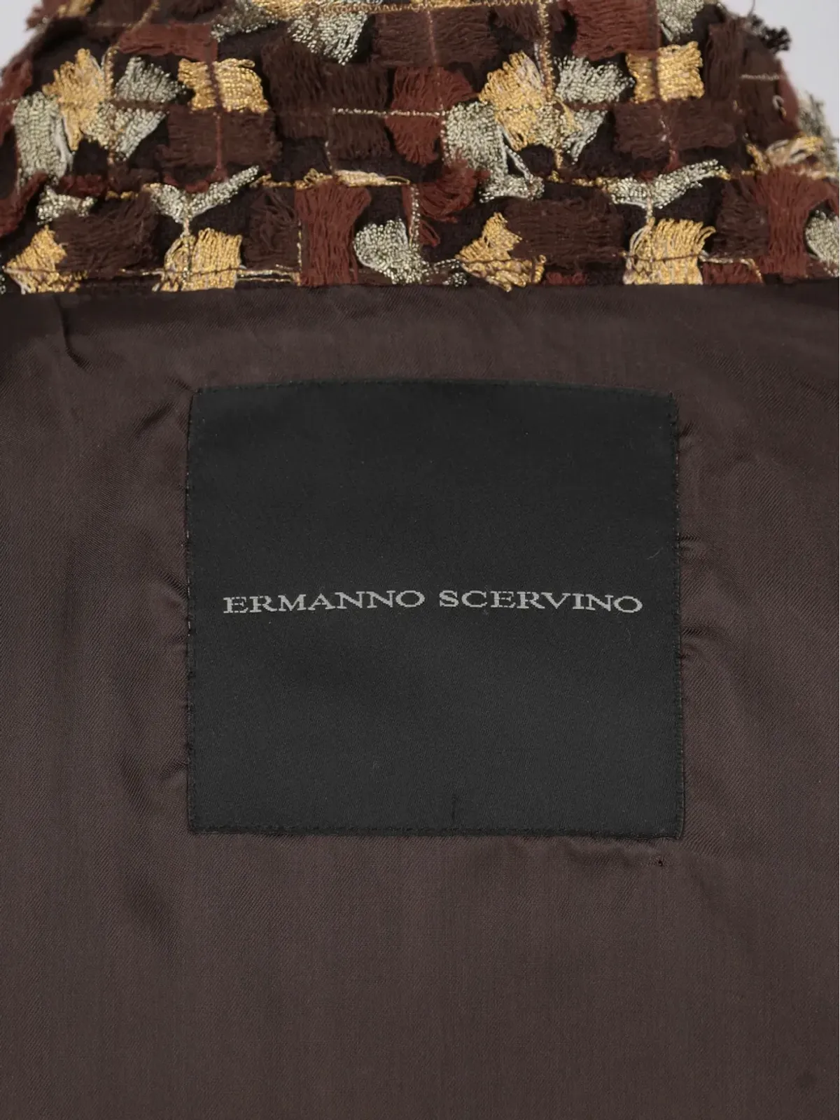 Ermanno Scervino Vintage マルチカラーほつれ加工ジャケット - 画像4