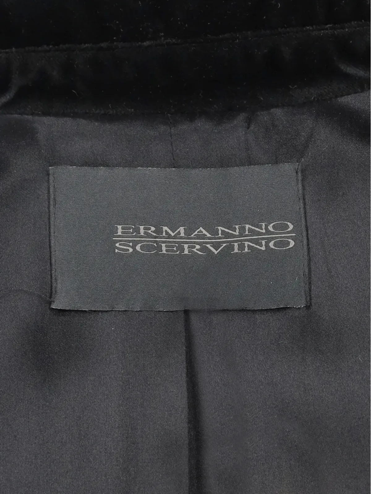 Ermanno Scervino Vintage velvet trim jacket - Black - 画像4