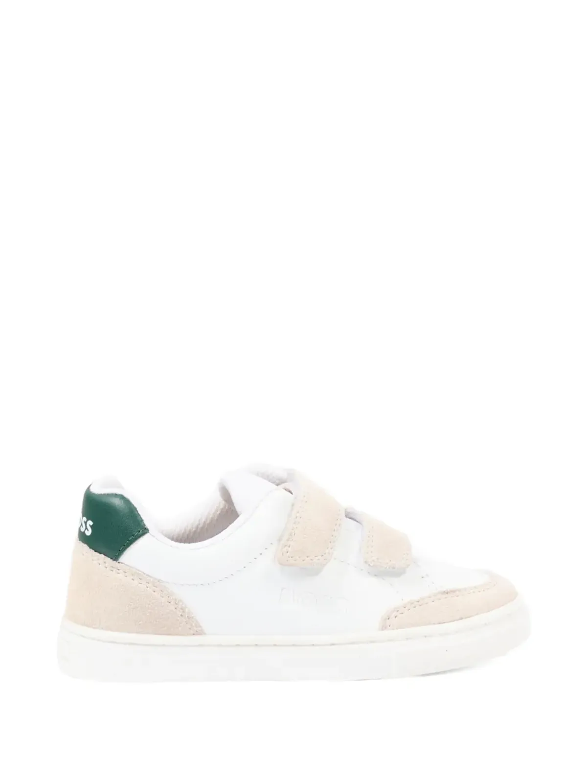 BOSS Kidswear タッチストラップ レザー スニーカー - White - 画像2