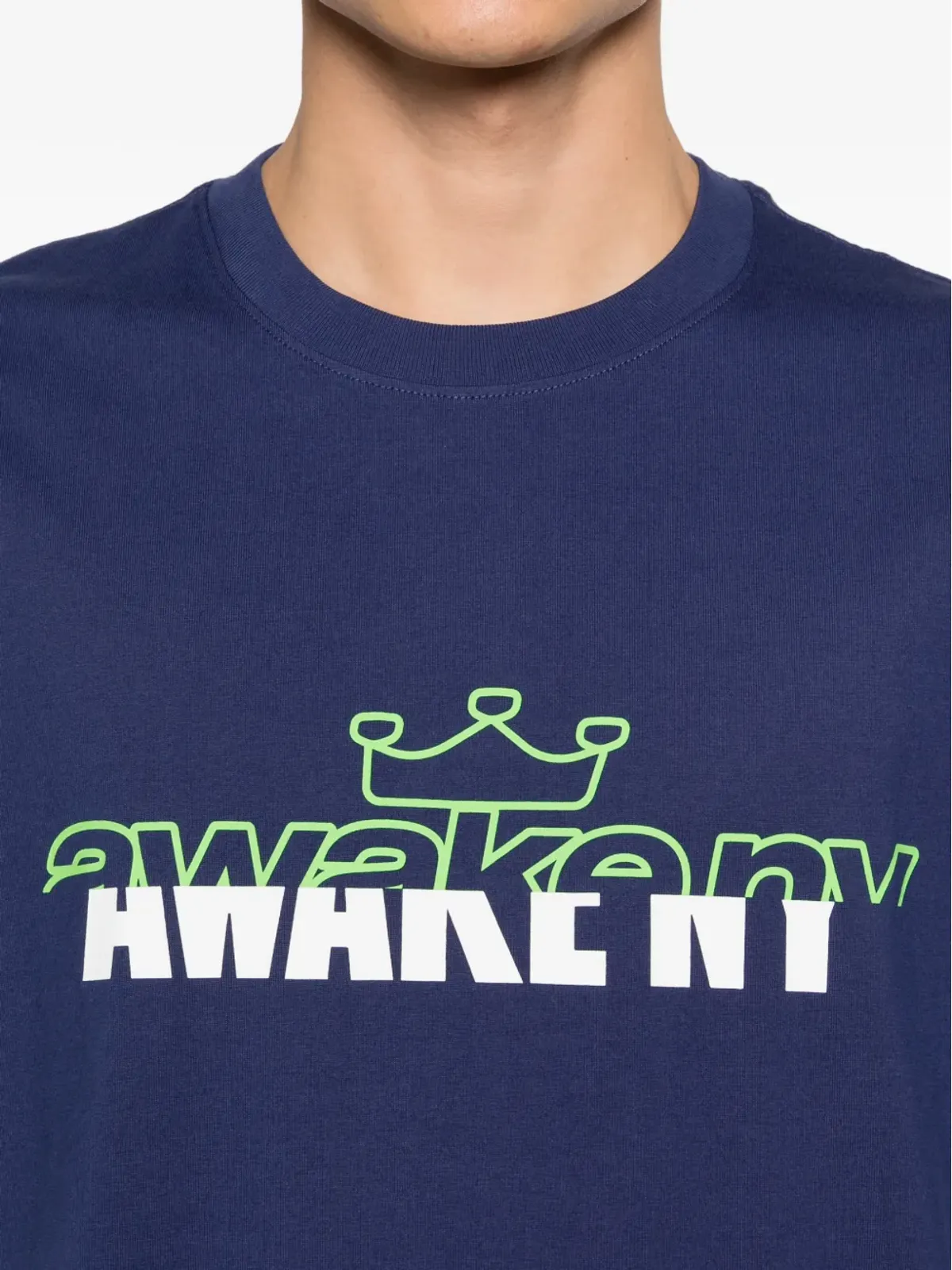 Awake NY Headcrack Champs ロゴディテール Tシャツ - 画像5