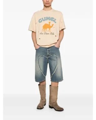 CARNE BOLLENTE Cumel グラフィック・ダメージ加工Tシャツ - サムネイル2