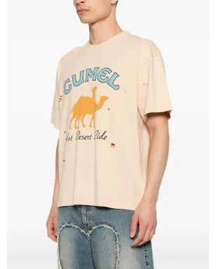 CARNE BOLLENTE Cumel グラフィック・ダメージ加工Tシャツ - サムネイル3