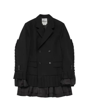 Noir Kei Ninomiya フリル付きダブルブレストブレザー - サムネイル1