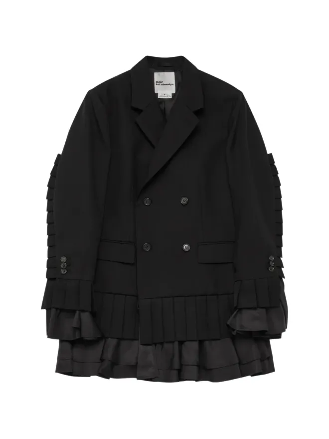 Noir Kei Ninomiya Noir Kei Ninomiya フリル付きダブルブレストブレザーの商品画像