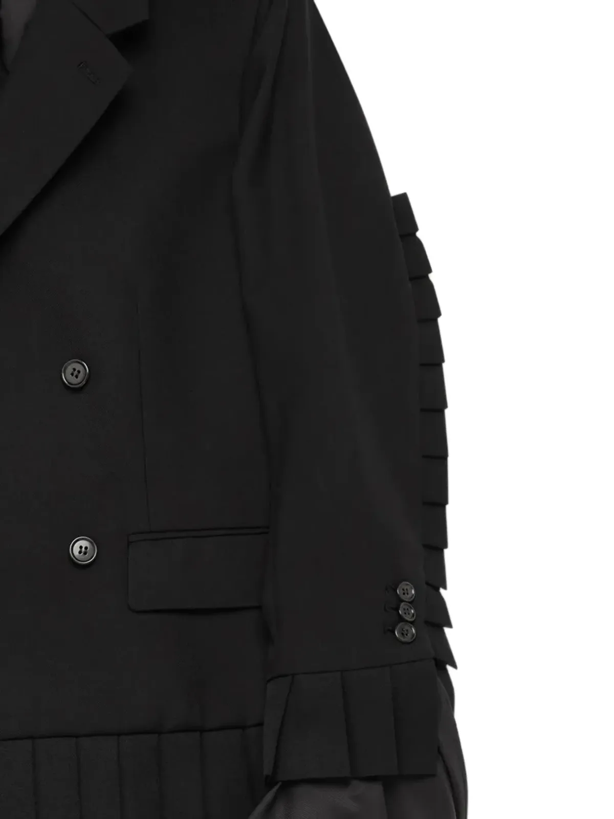 Noir Kei Ninomiya フリル付きダブルブレストブレザー - 画像2