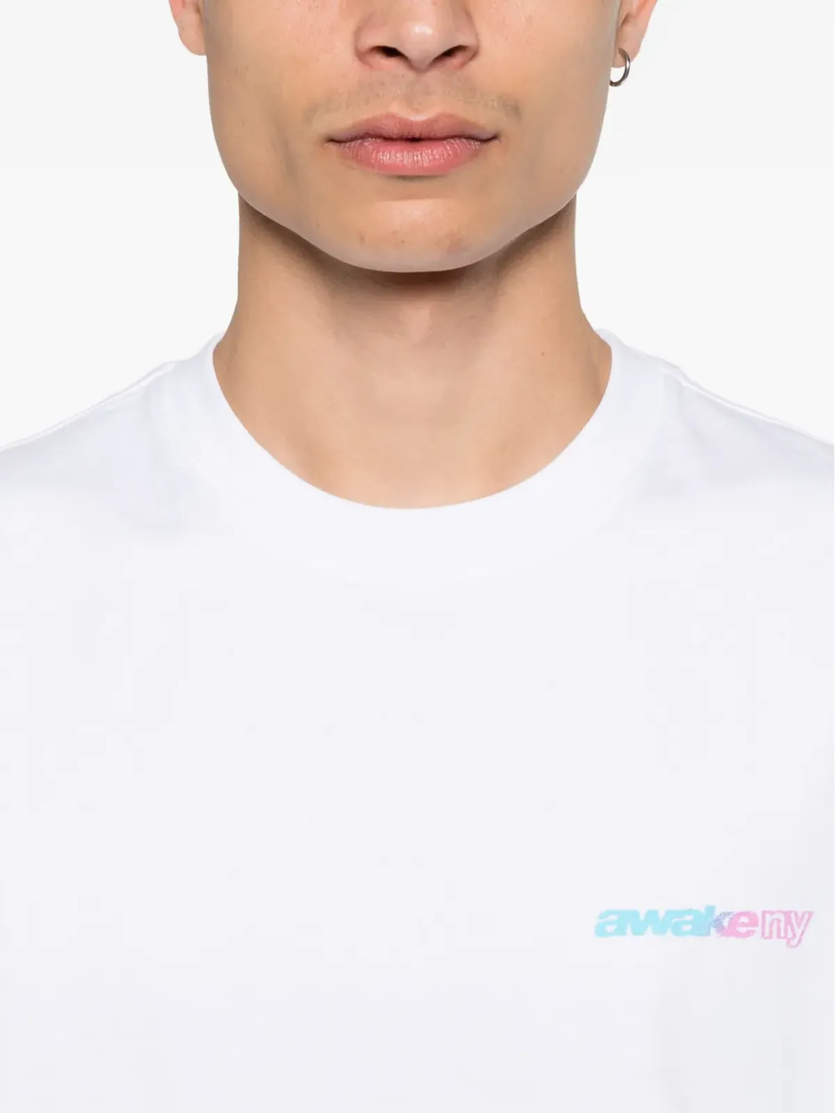 Awake NY グラデーションスポーツTシャツ - ホワイト - 画像5