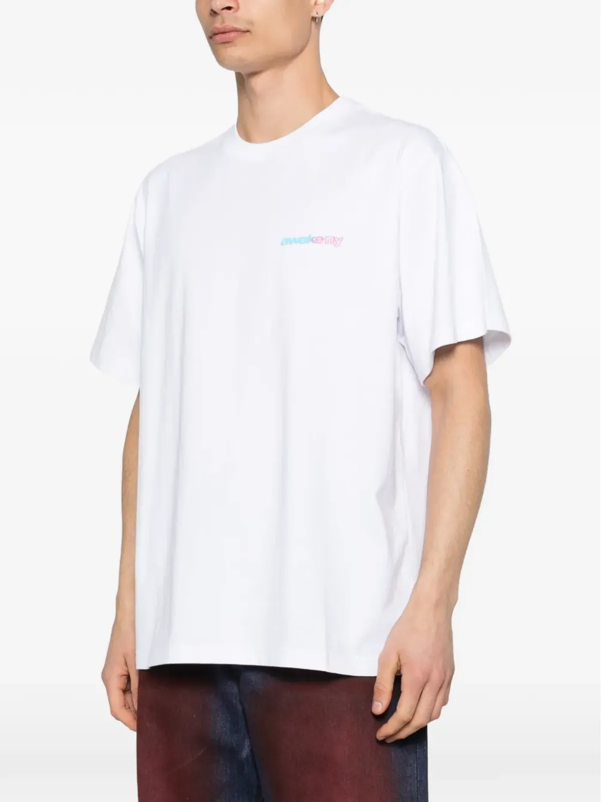 Awake NY グラデーションスポーツTシャツ - ホワイト - 画像3