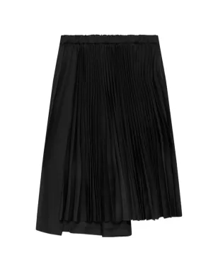 Black Comme Des Garçons アシンメトリックプリーツスカート - サムネイル1