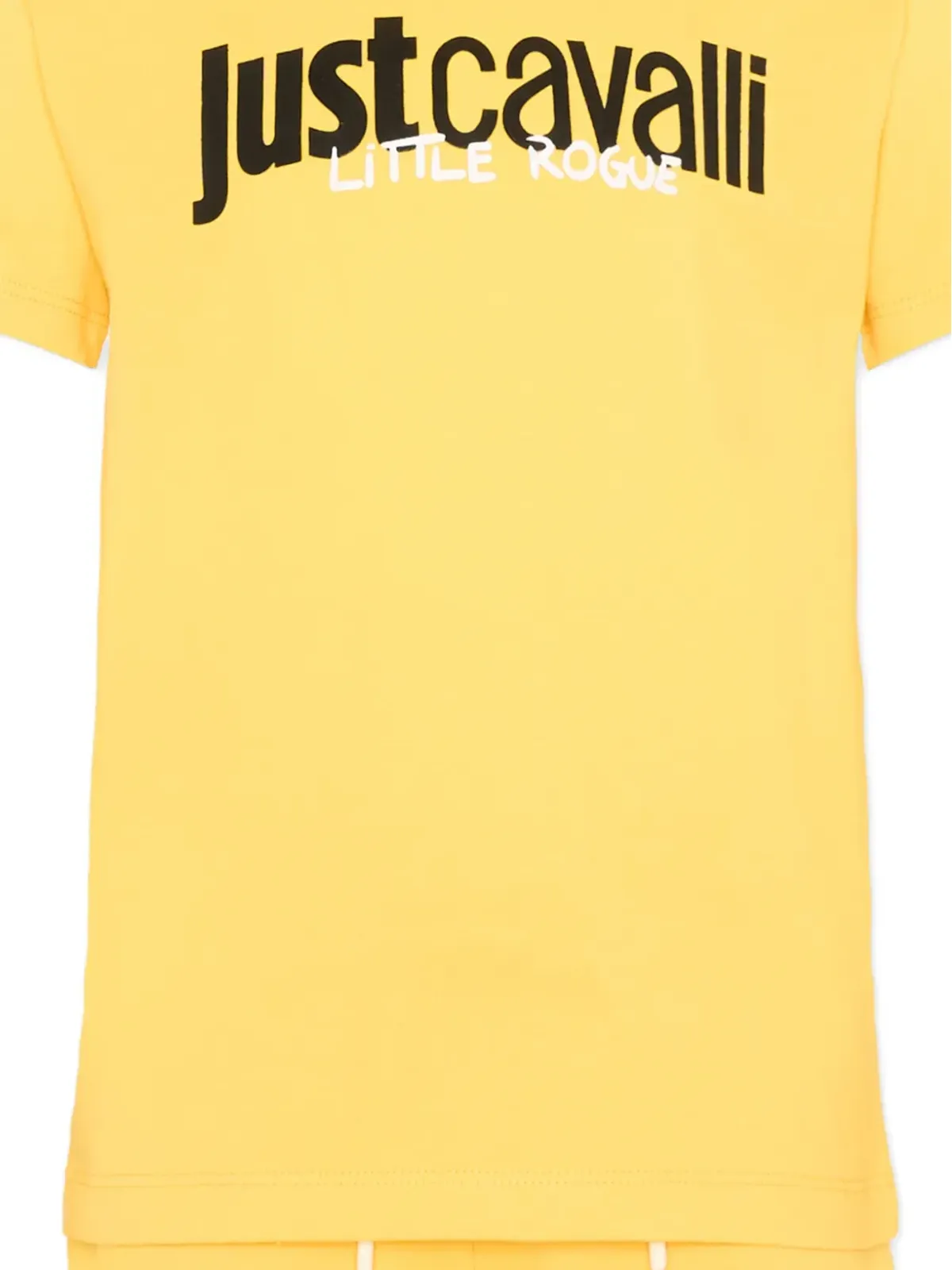 Just Cavalli Kids ロゴプリントショートセット - イエロー - 画像3