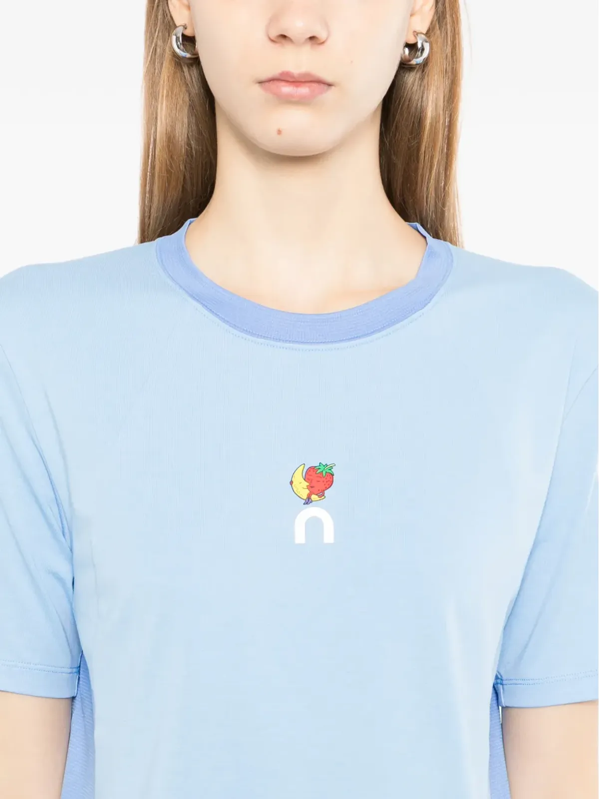 On ラウンドネック ロゴTシャツ（ブルー） - 画像5