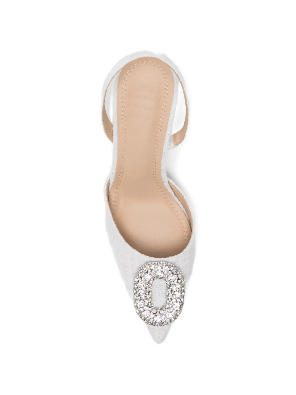 TWENTY FOURHAITCH Tortuga embellished slingback pumps - White - 画像4