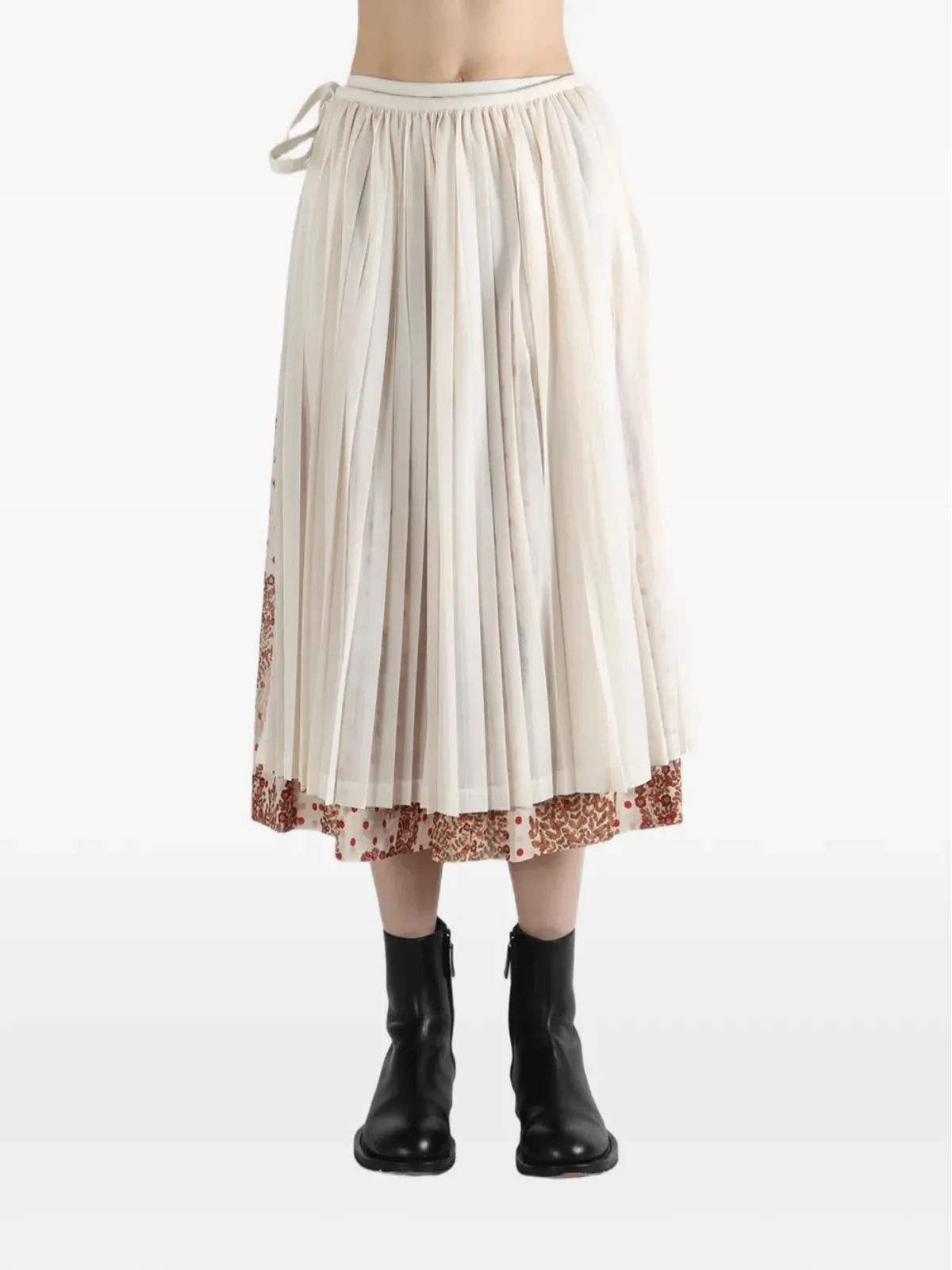 Comme des Garçons TAO プリーツ入りクロップドパンツ - 画像2